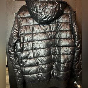 Guess Men's Shiny Black Puffer Jacket